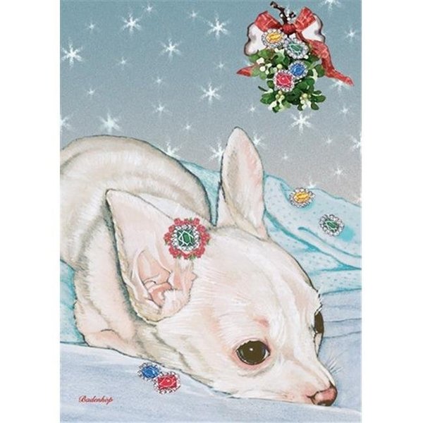 Pipsqueak Productions Pipsqueak Productions C525 Holiday Boxed Cards- Chihuahua White C525